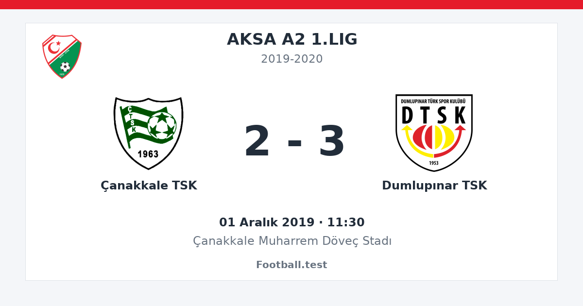 Çanakkale TSK - Dumlupınar TSK 2 - 3 paylaşım kartı
