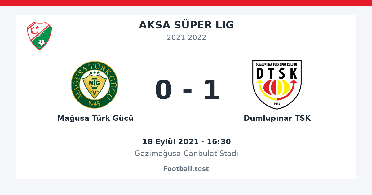 Mağusa Türk Gücü - Dumlupınar TSK 0 - 1 paylaşım kartı