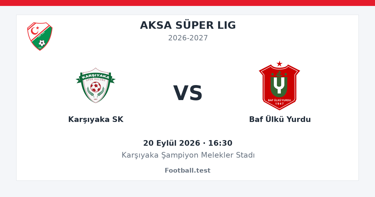 Karşıyaka SK - Baf Ülkü Yurdu paylaşım kartı