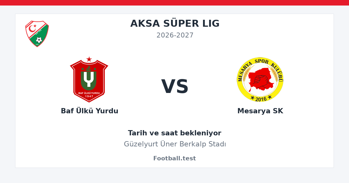 Baf Ülkü Yurdu - Mesarya SK paylaşım kartı