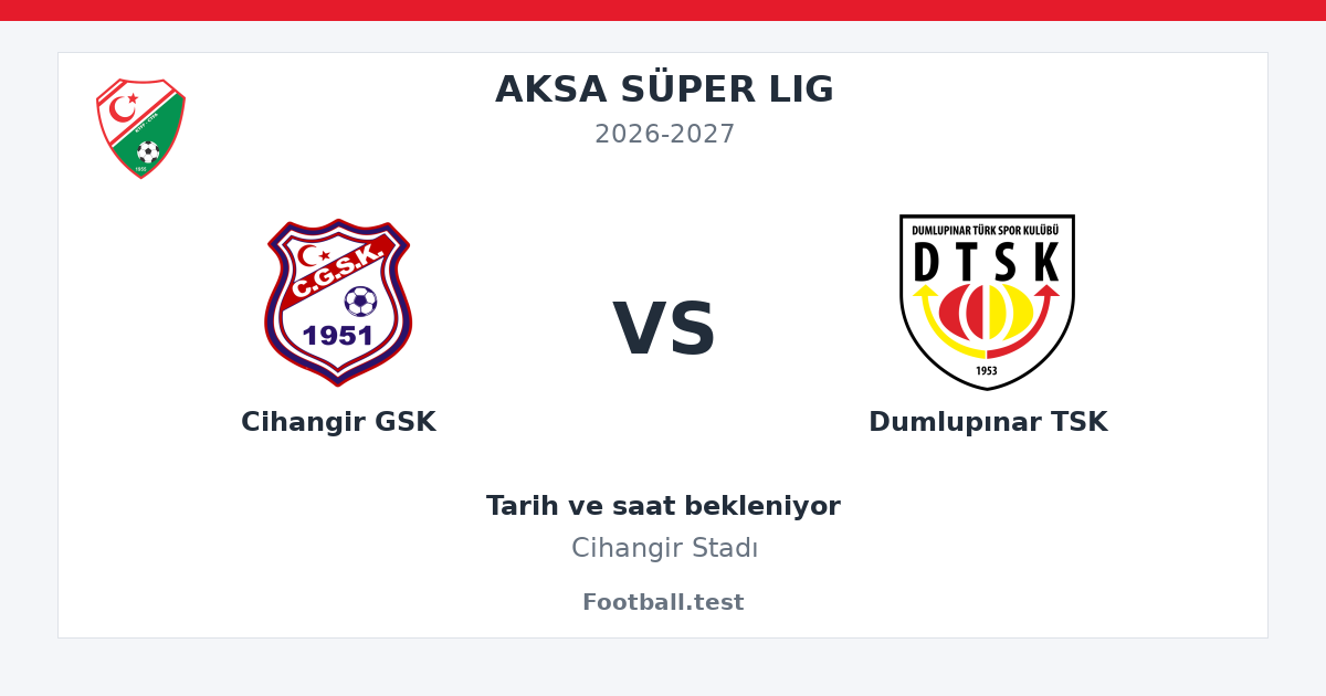 Cihangir GSK - Dumlupınar TSK paylaşım kartı