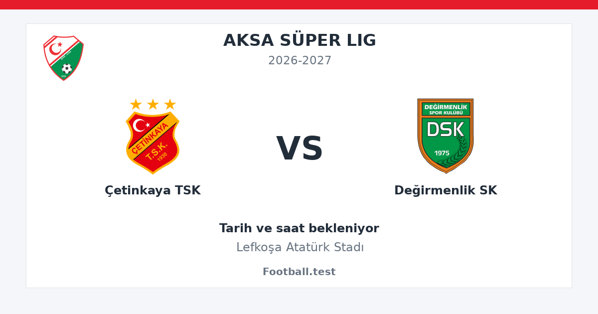 Çetinkaya TSK - Değirmenlik SK paylaşım kartı