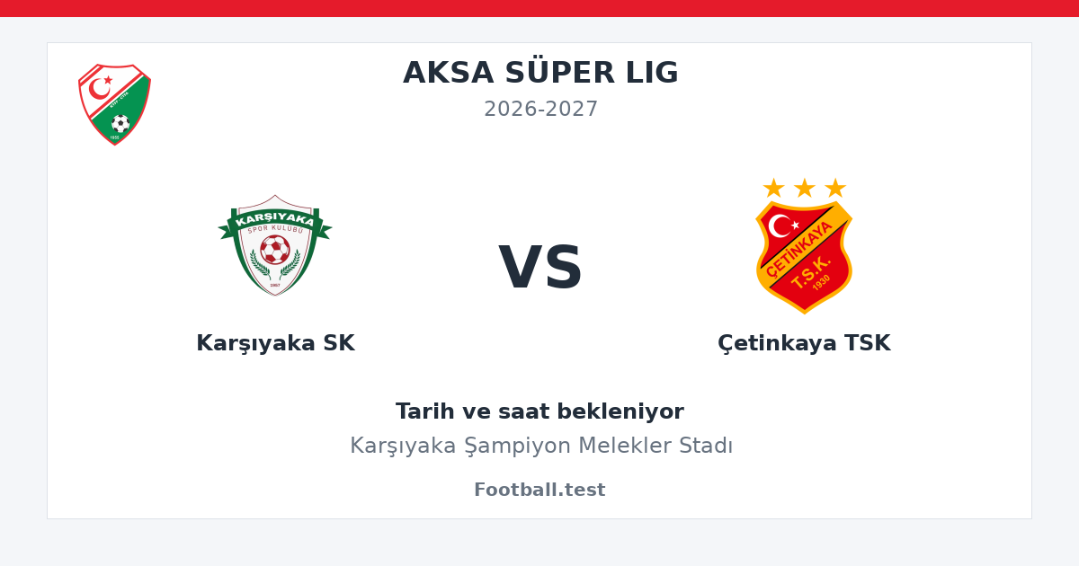 Karşıyaka SK - Çetinkaya TSK paylaşım kartı
