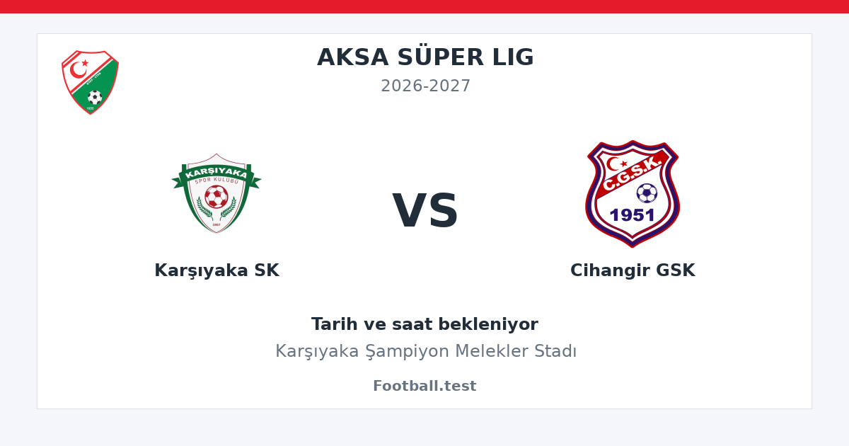 Karşıyaka SK - Cihangir GSK paylaşım kartı