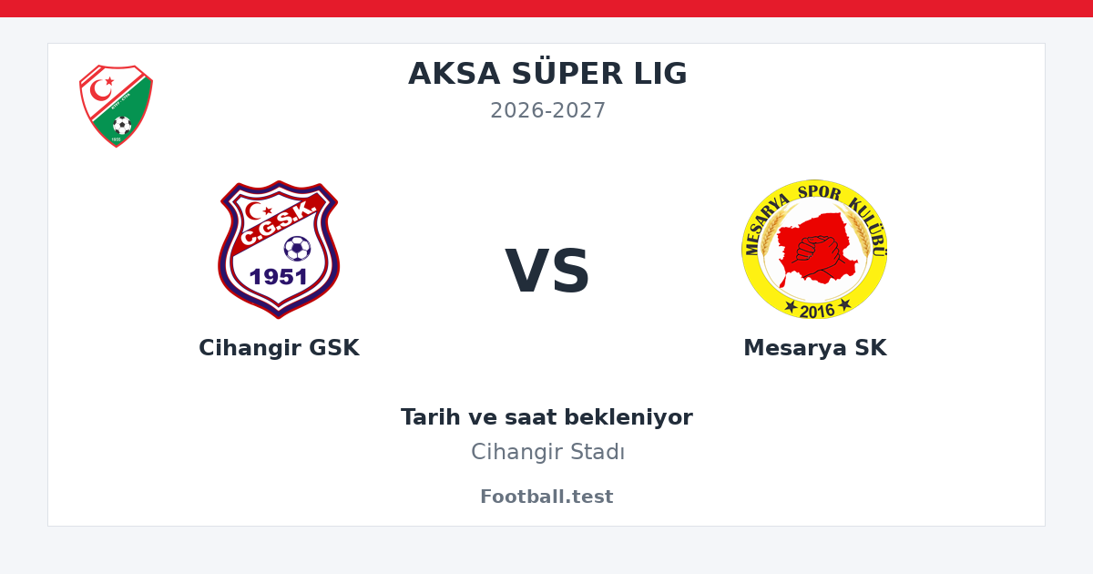 Cihangir GSK - Mesarya SK paylaşım kartı