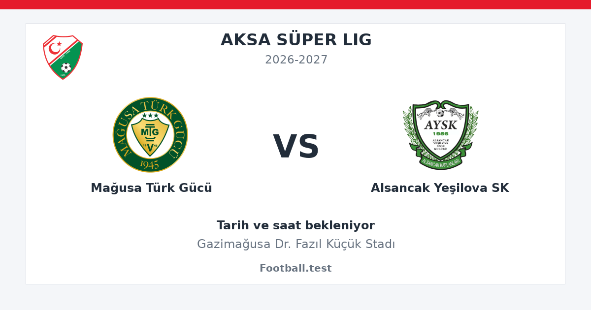 Mağusa Türk Gücü - Alsancak Yeşilova SK paylaşım kartı