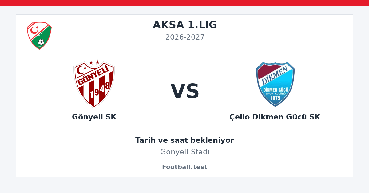 Gönyeli SK - Çello Dikmen Gücü SK paylaşım kartı