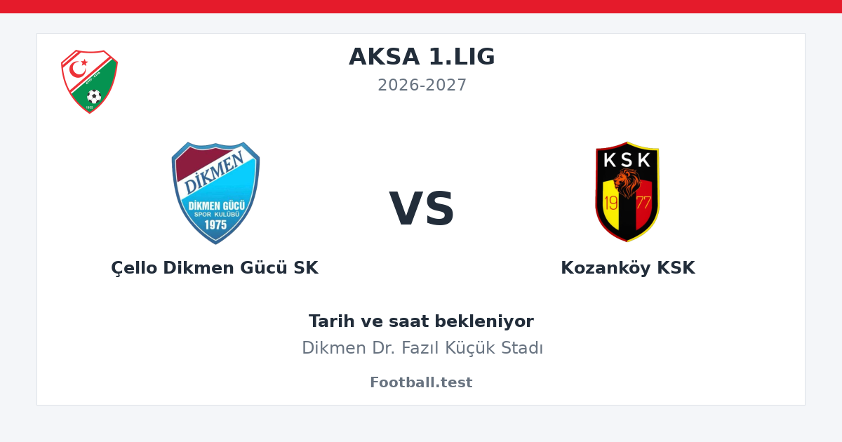 Çello Dikmen Gücü SK - Kozanköy KSK paylaşım kartı