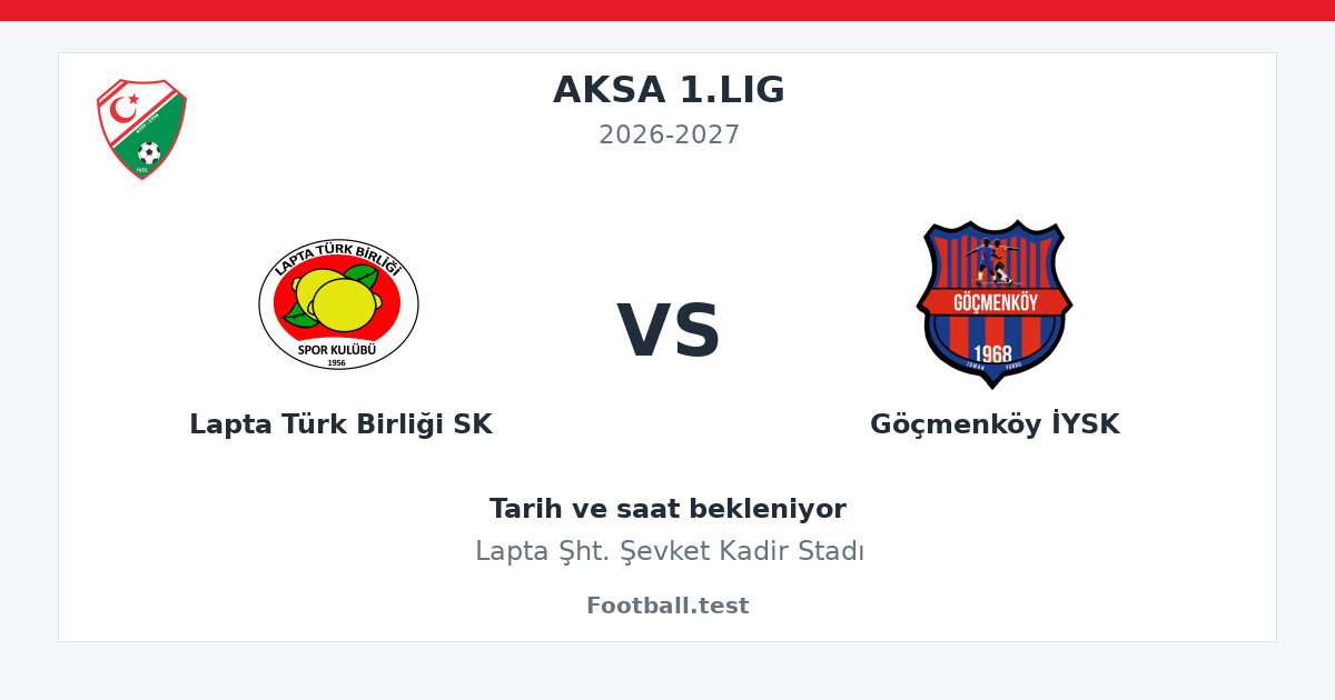 Lapta Türk Birliği SK - Göçmenköy İYSK paylaşım kartı