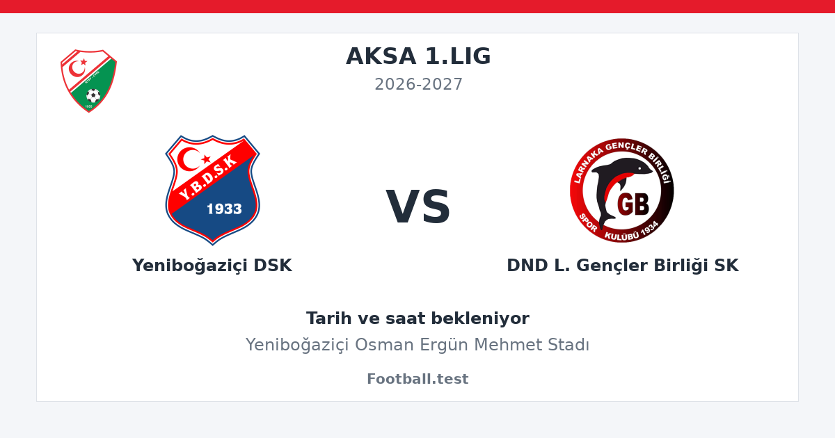 Yeniboğaziçi DSK - DND L. Gençler Birliği SK paylaşım kartı