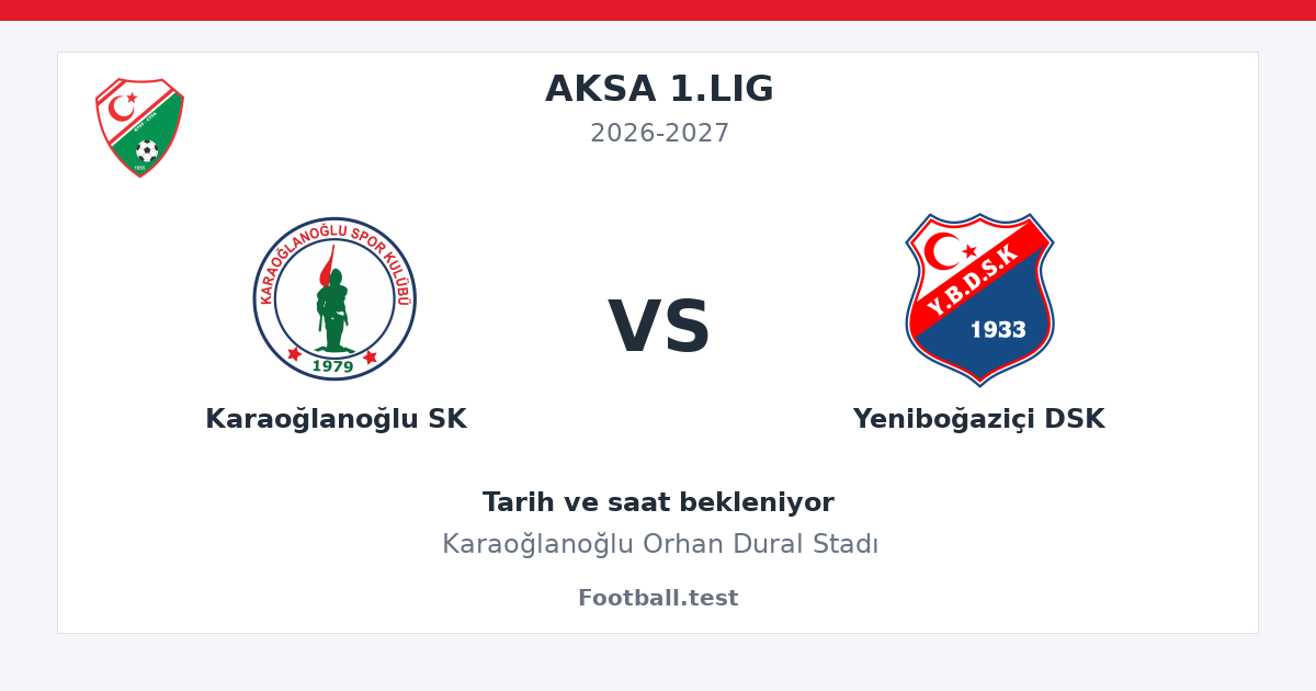 Karaoğlanoğlu SK - Yeniboğaziçi DSK paylaşım kartı