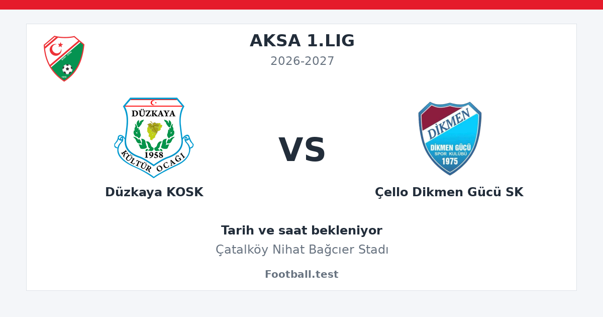 Düzkaya KOSK - Çello Dikmen Gücü SK paylaşım kartı
