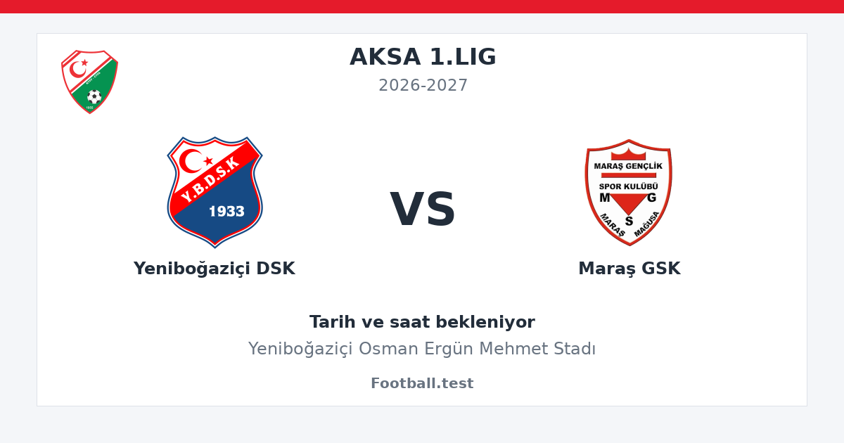 Yeniboğaziçi DSK - Maraş GSK paylaşım kartı