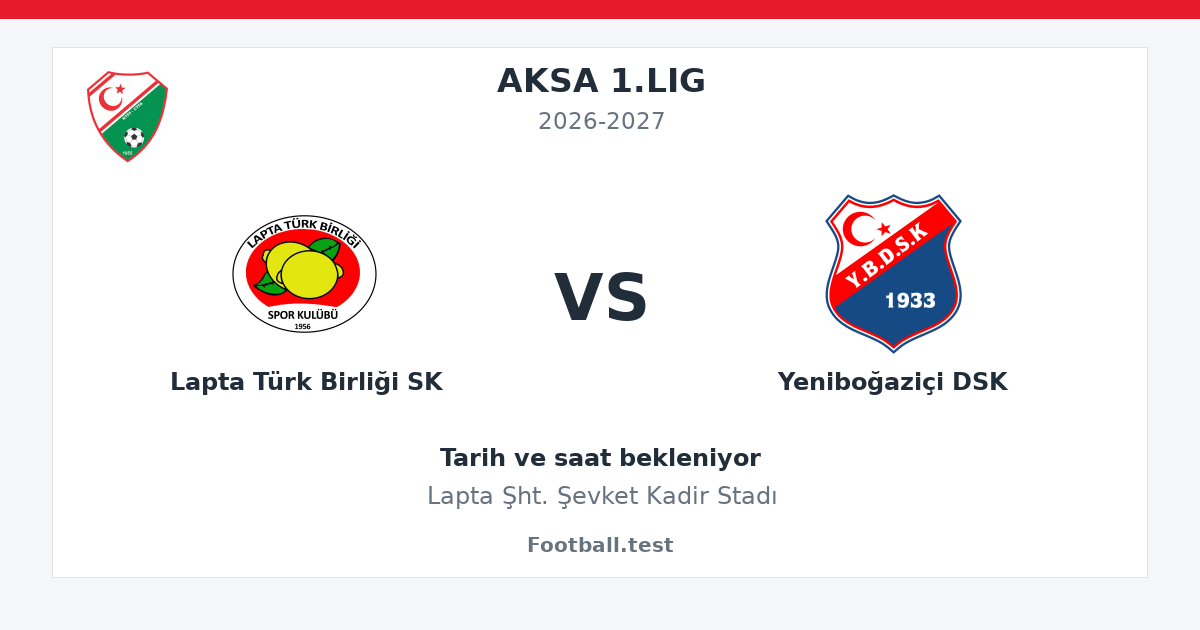 Lapta Türk Birliği SK - Yeniboğaziçi DSK paylaşım kartı