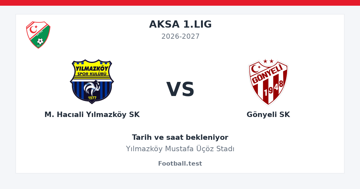 M. Hacıali Yılmazköy SK - Gönyeli SK paylaşım kartı