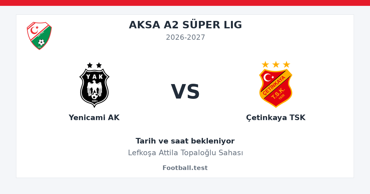 Yenicami AK - Çetinkaya TSK paylaşım kartı