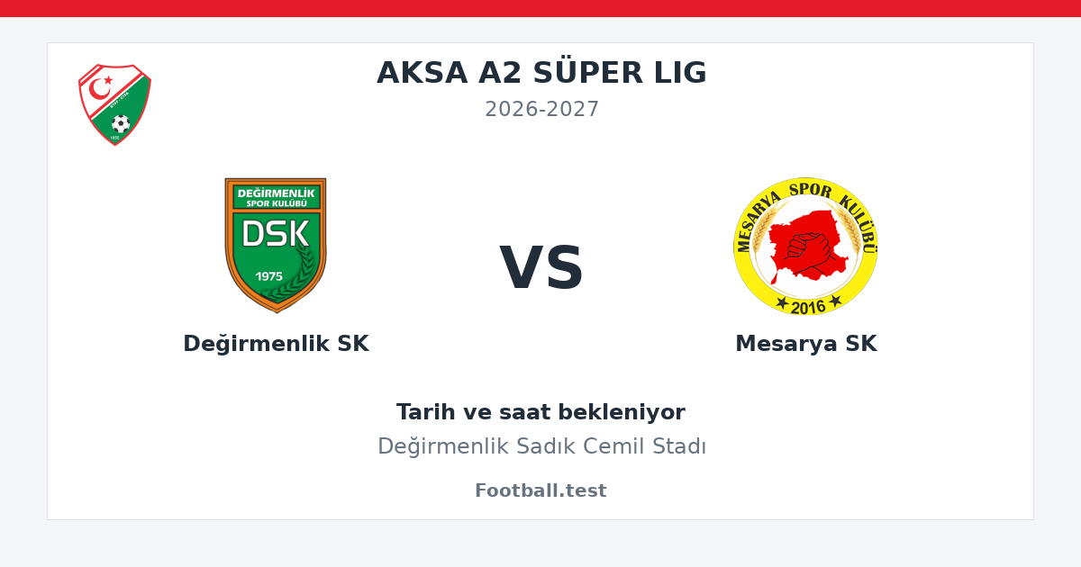 Değirmenlik SK - Mesarya SK paylaşım kartı