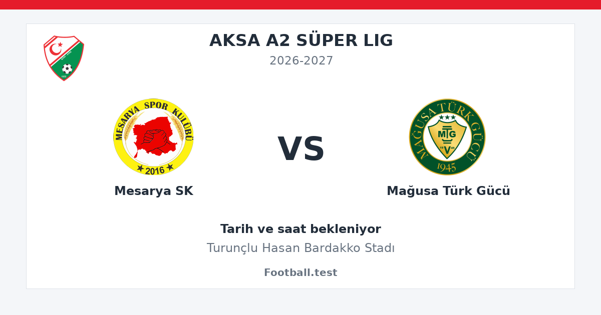 Mesarya SK - Mağusa Türk Gücü paylaşım kartı