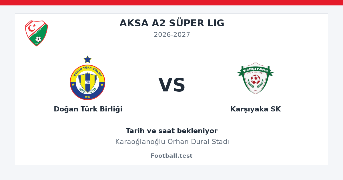 Doğan Türk Birliği - Karşıyaka SK paylaşım kartı