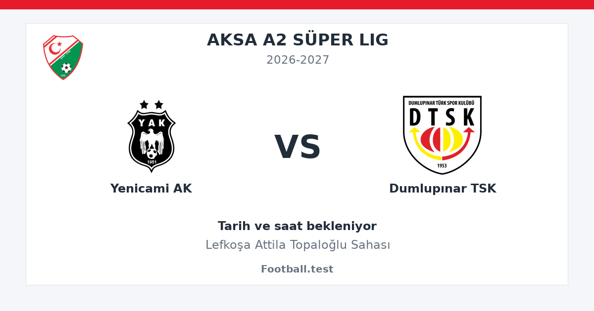 Yenicami AK - Dumlupınar TSK paylaşım kartı