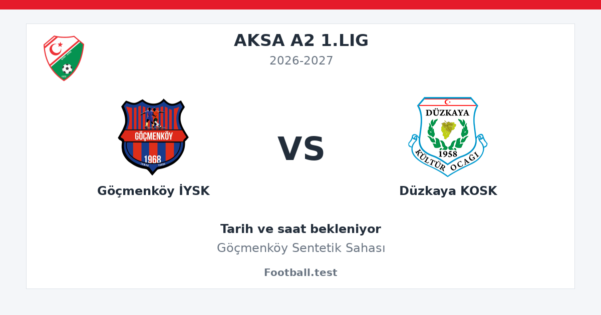Göçmenköy İYSK - Düzkaya KOSK paylaşım kartı