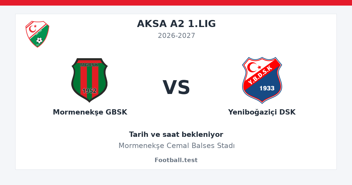 Mormenekşe GBSK - Yeniboğaziçi DSK paylaşım kartı