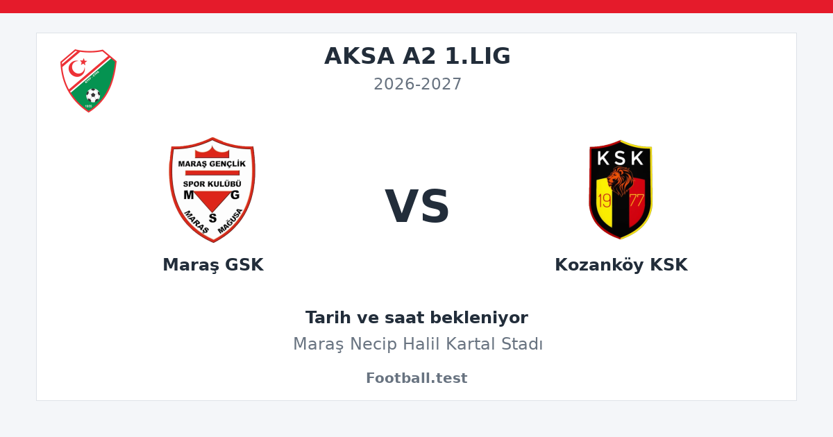 Maraş GSK - Kozanköy KSK paylaşım kartı