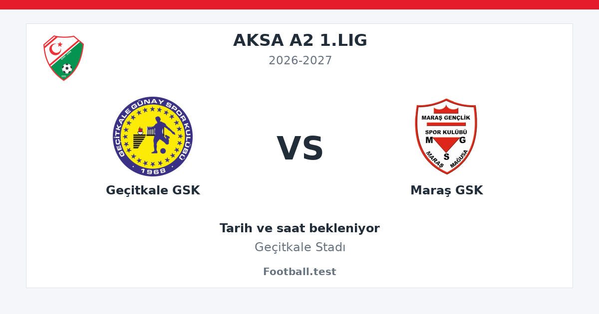 Geçitkale GSK - Maraş GSK paylaşım kartı