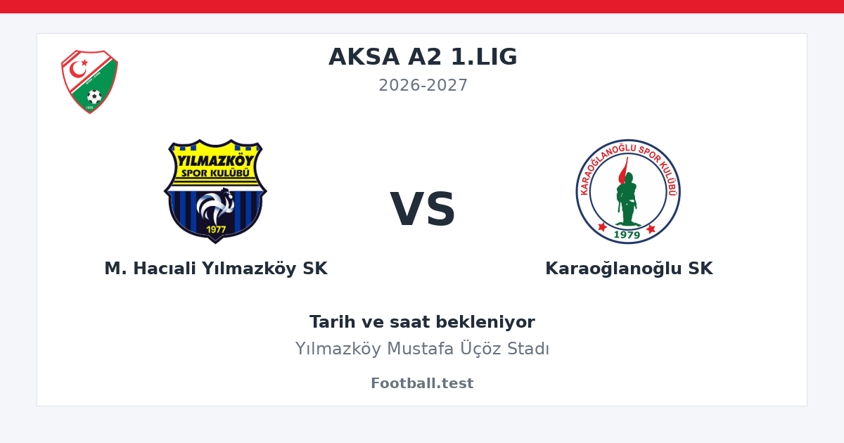 M. Hacıali Yılmazköy SK - Karaoğlanoğlu SK paylaşım kartı