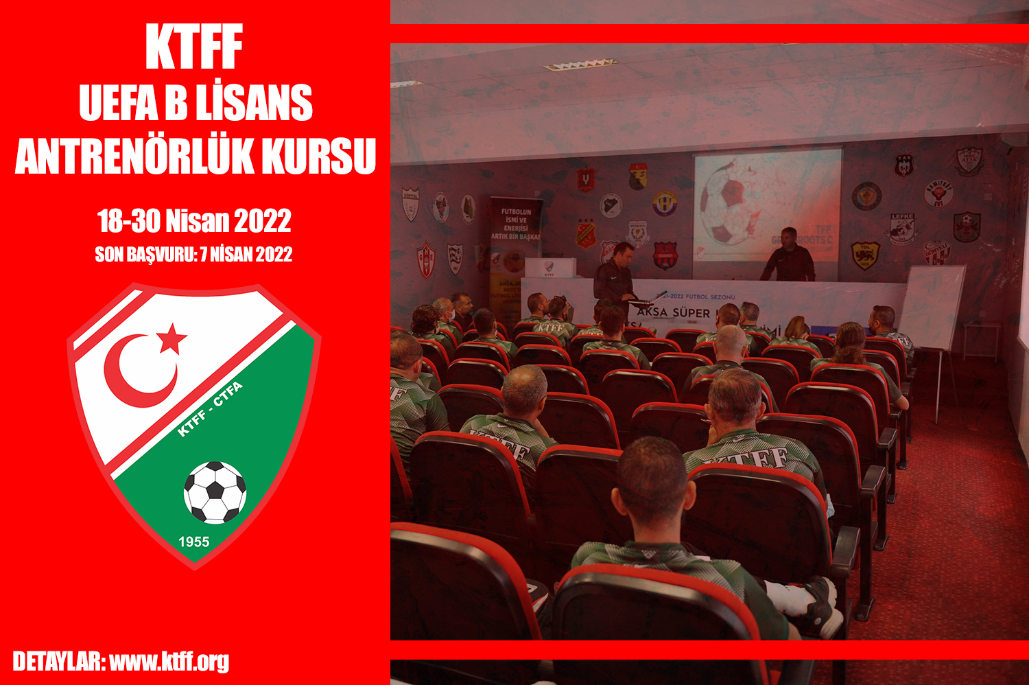 B Lisans Antrenörlük Kursu'na başvurular sürüyor