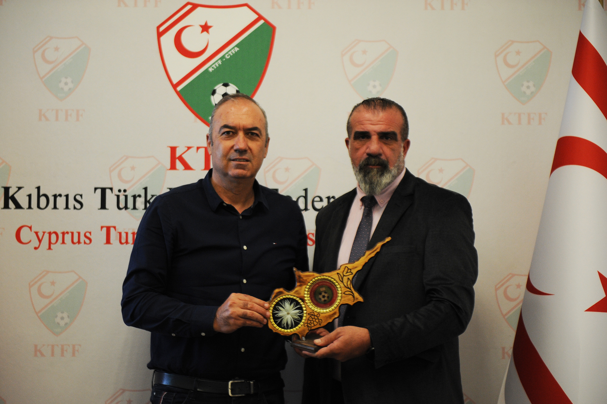 KKTFAD'ın yeni başkanı Topaloğlu'ndan KTFF ziyareti