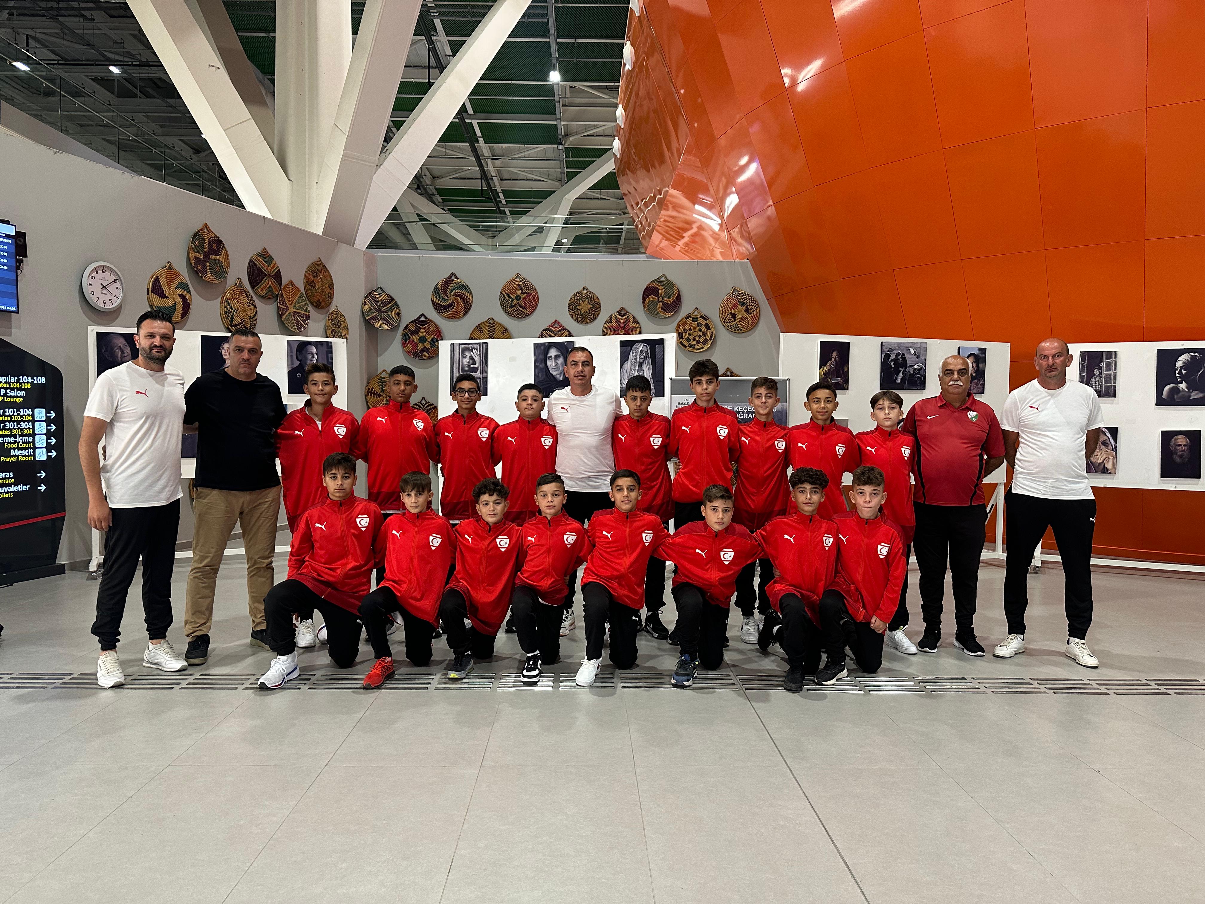 KKTC U12 Milli Takımı Trabzon'daki organizasyonda yerini aldı