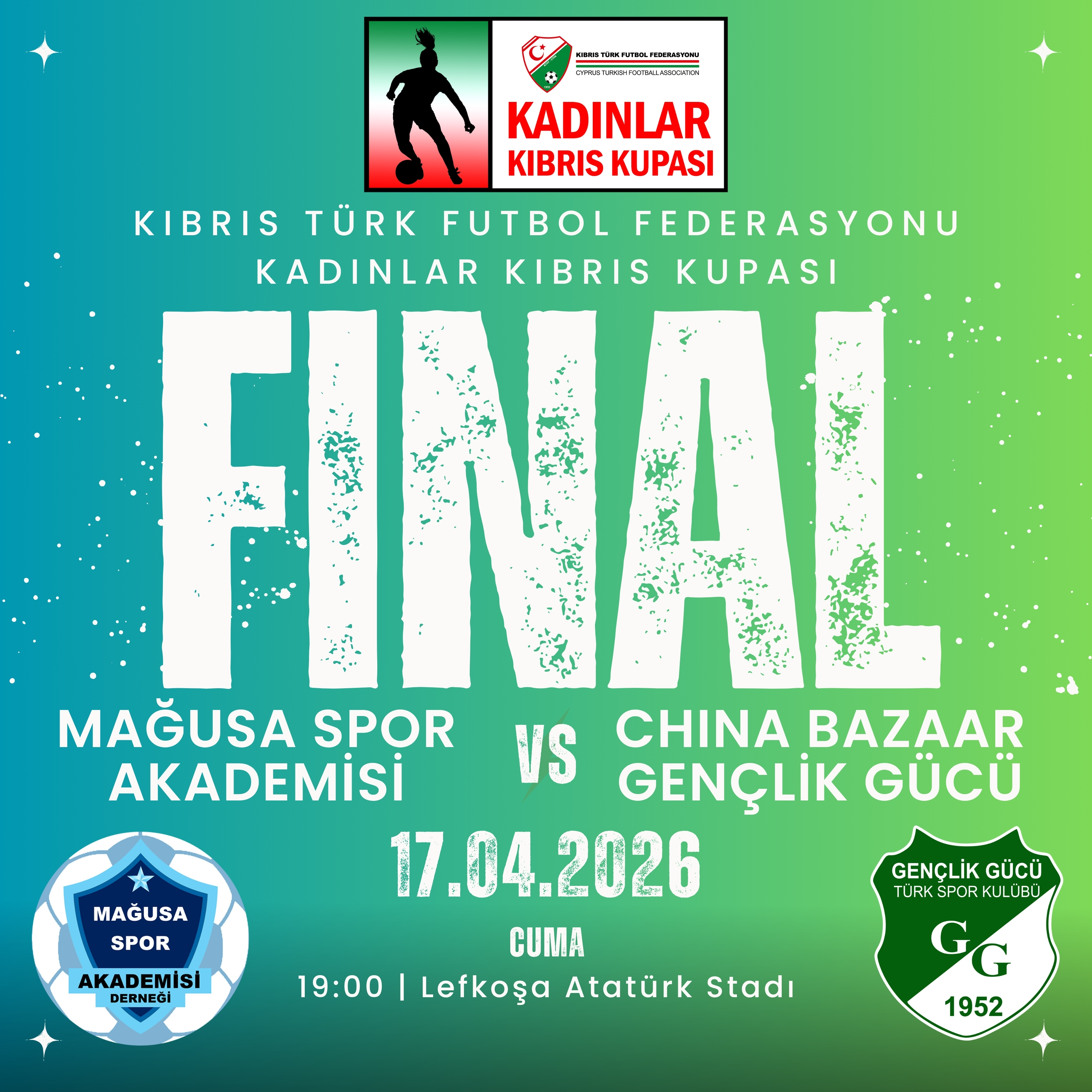 Kadınlar Kıbrıs Kupası'nda finalin adı MSA-GG